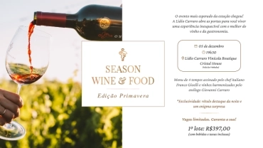 Lidio Carraro Season Wine & Food IX DEZEMBRO